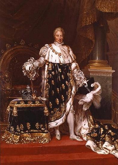 unknow artist Portrait de Charles X en costume de sacre Sweden oil painting art